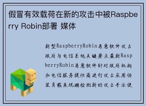 假冒有效载荷在新的攻击中被Raspberry Robin部署 媒体 假冒有效载荷在新的攻击中被Raspberry Robin部署 媒体